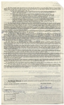 Two March 1959 Contracts Signed by Moe Howard, Who Signs One ''3 Stooges / Moe Howard'' & the Other ''Moe Howard'' -- Contracts for Three Stooges Performances -- Each Measures 8.5'' x 14'', Very Good